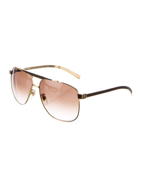 Louis Vuitton Persuasion Carré Aviator Sunglasses 